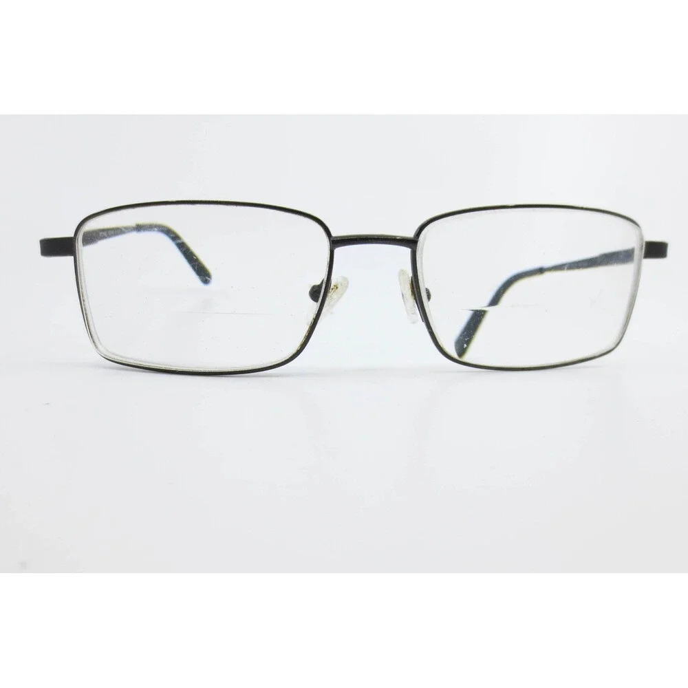 Michael Ryen 104 Eyeglasses Matte Black Rectangular Metal Frame 52-18-140
